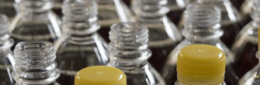 Clear plastic bottles