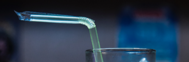 plastic straw in cup