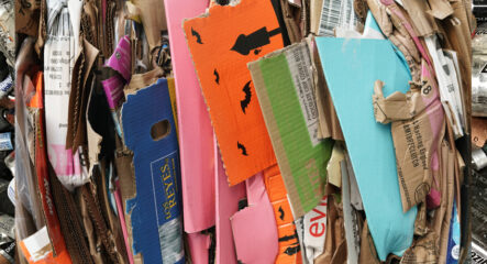 flat pile of cardboard