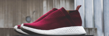 pair of red sneakers