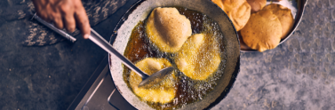 food frying in oil