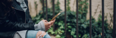 person on cellphone