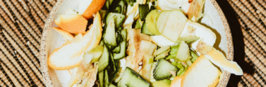 food scraps on plate
