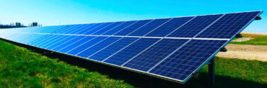 photo of solar panel on top of grass