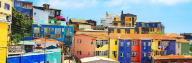 buildings in Valparaiso, Chile