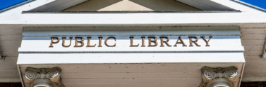 public library sign