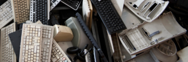 pile of e-waste