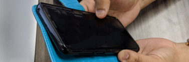 iPhone in case