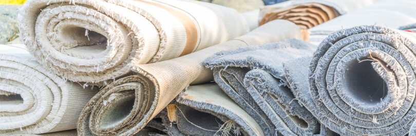 rolls of carpet remnants