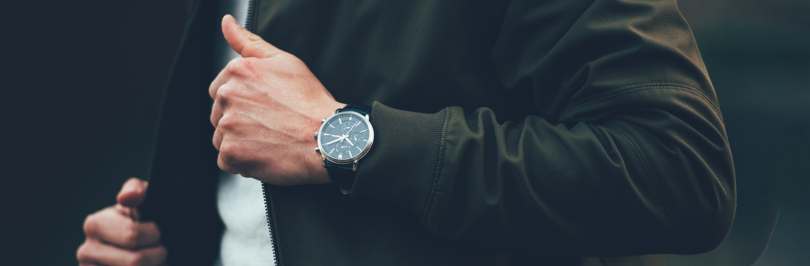 person wearing a watch