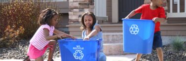 Kids with Blue Boxes