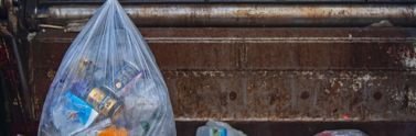 clear garbage bag