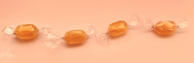 candy with plastic wrapper