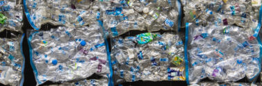 different types of plastic stored together