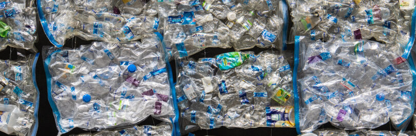 different types of plastic stored together