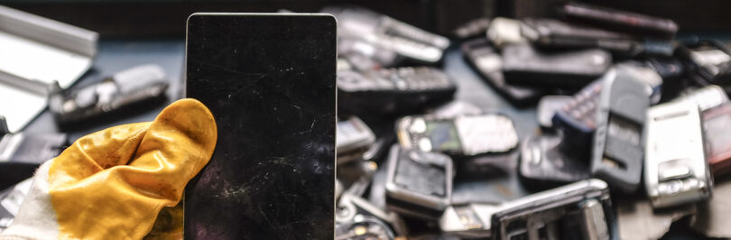 pile of electronic waste
