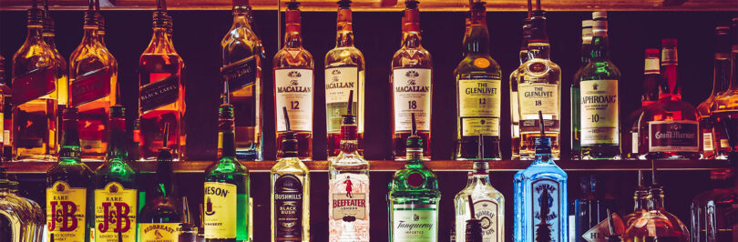 wine bottles